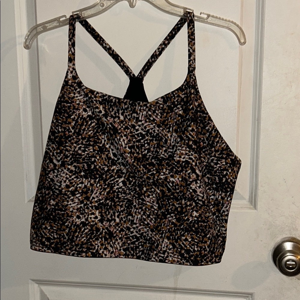 Sports top with built in bra-no padding